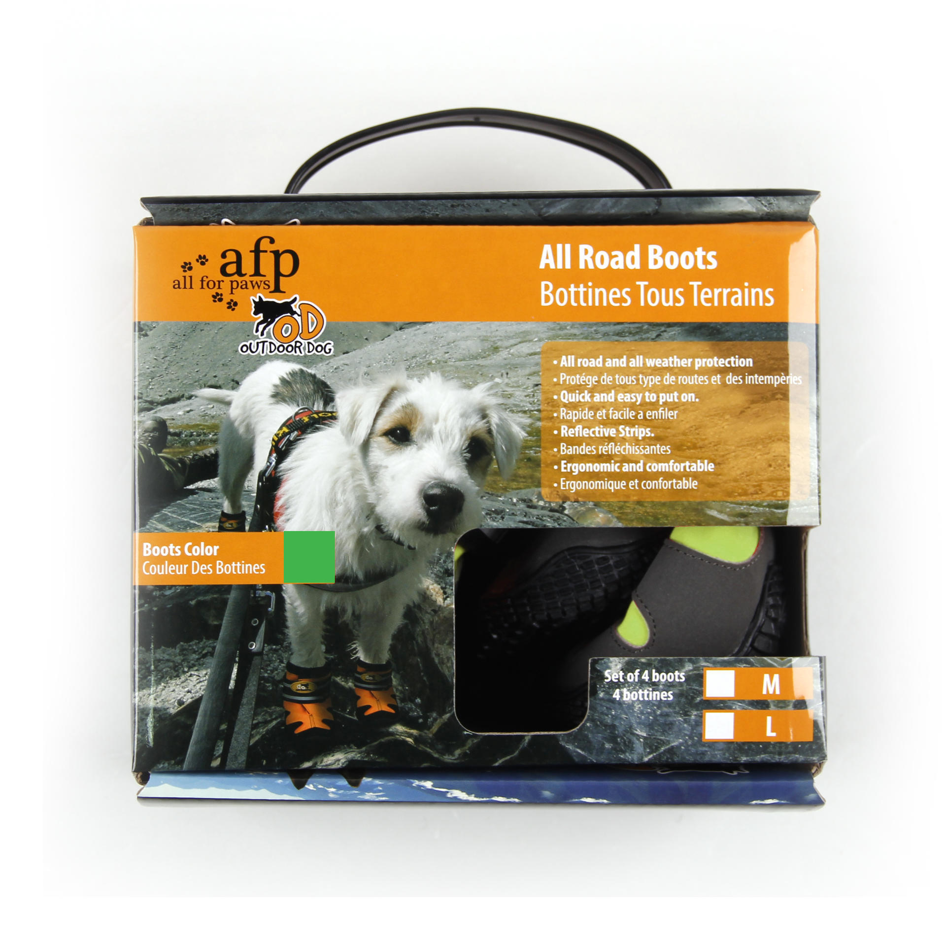 Dog boots with paw pads M