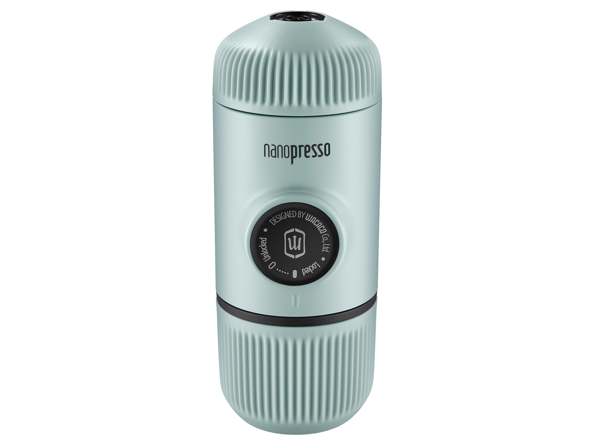 Nanopresso Arctic Blue travel coffee maker