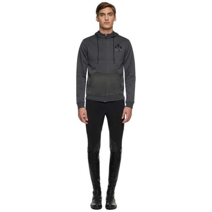 Men  rider sweatshirt  Bonded Piquè full zip