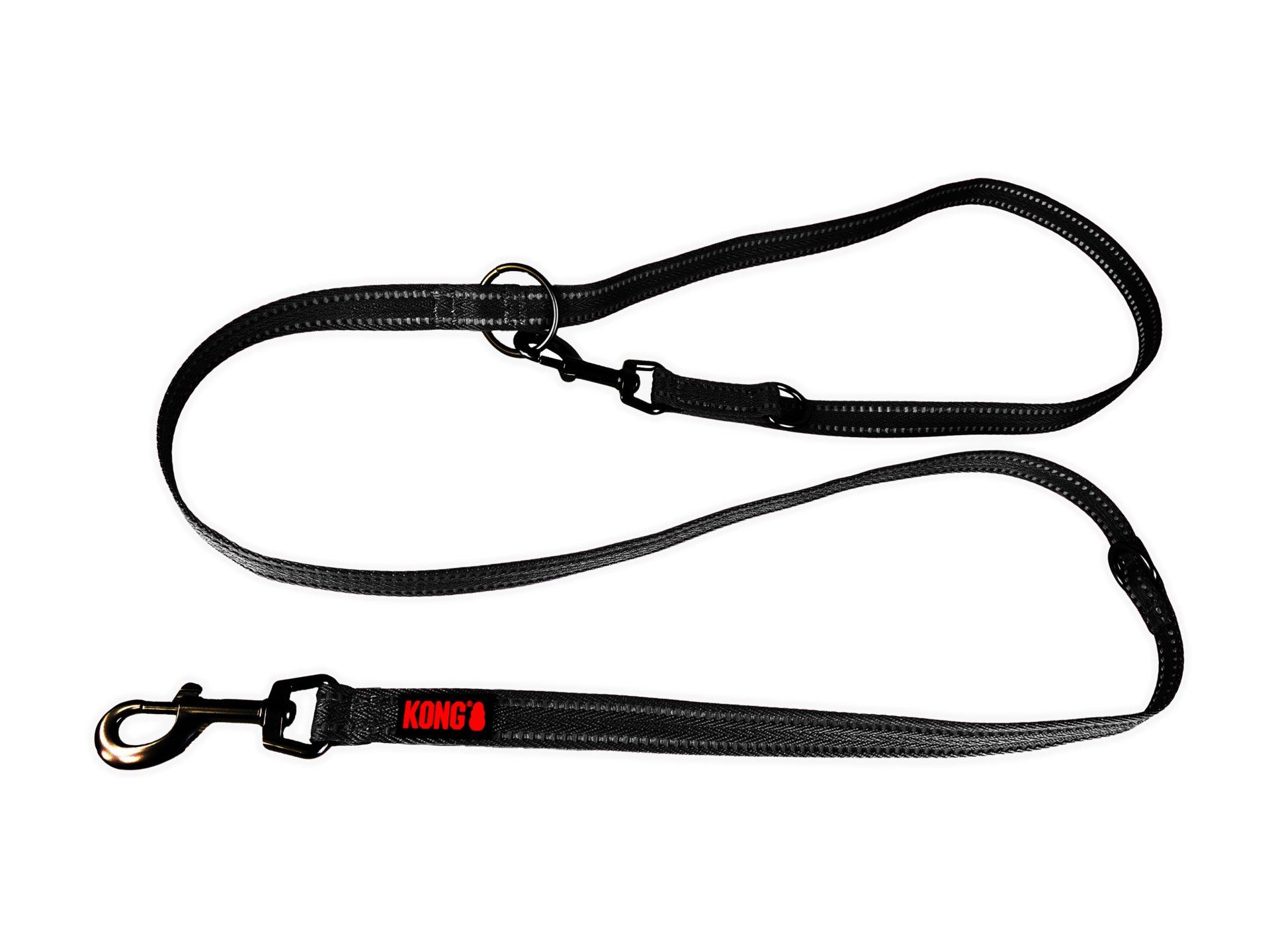 Adjustable base dog leash L Black