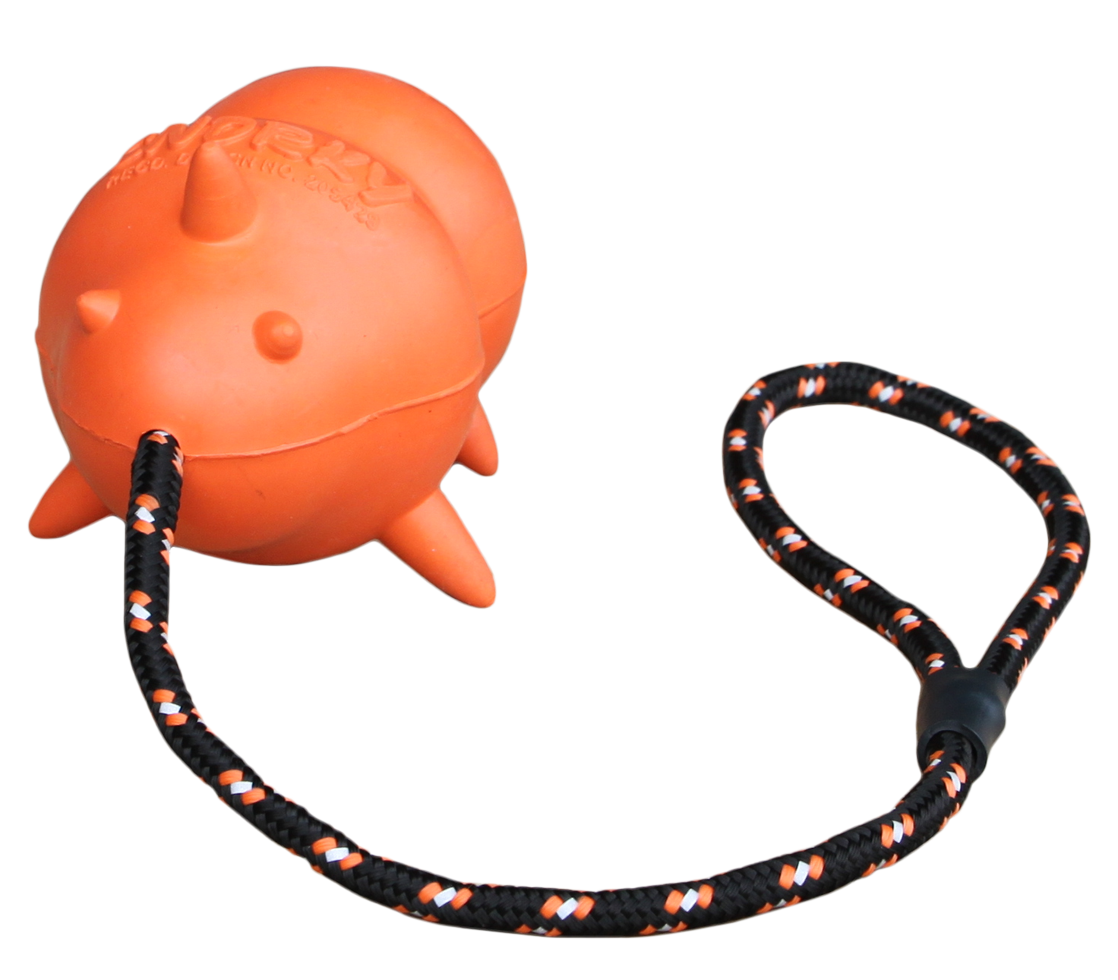 Snorky toy with rope big 13,5cm dog toy