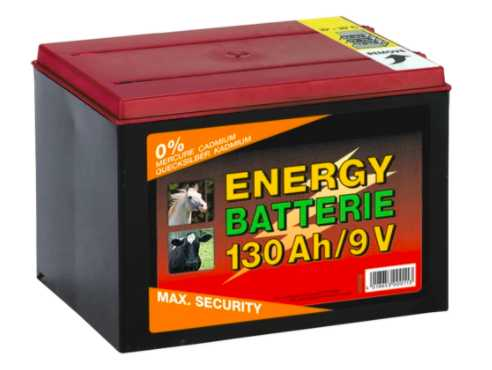 Electric fence battery for livestock