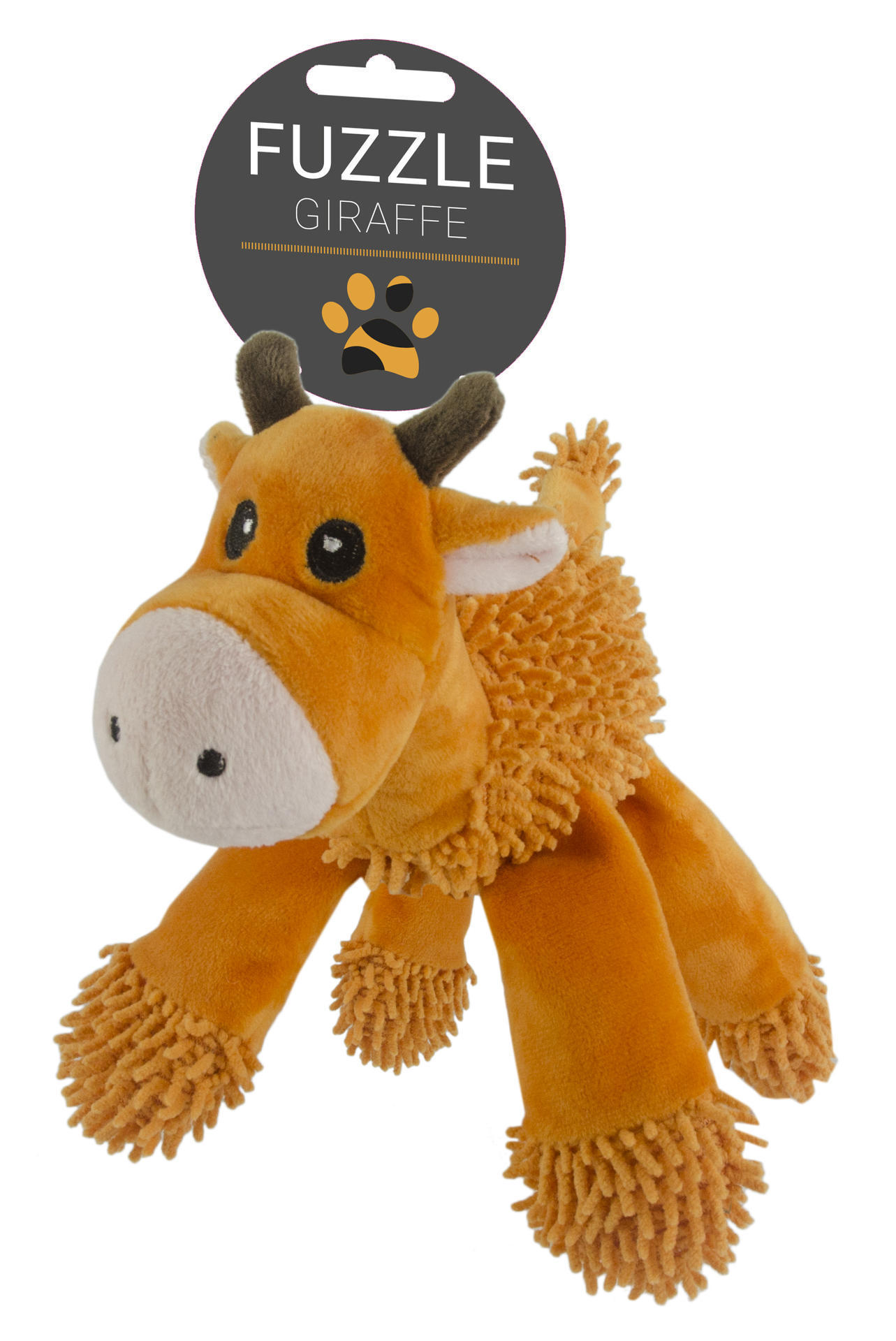 Giraffe with 5 beepers plush dog toy