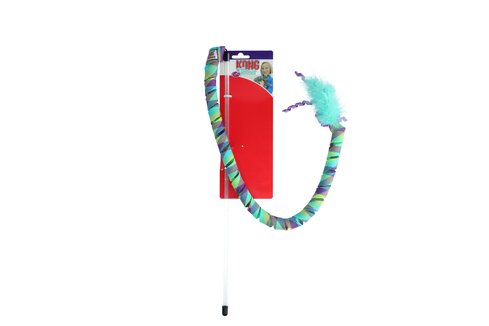 Cat Teaser Curlz feathered rope cat toy