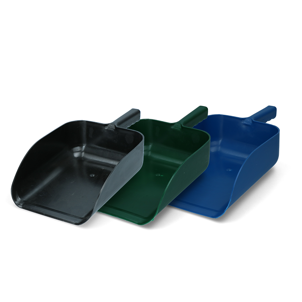 feed spoon shovel model plastic dark blue barn livestock feeding drinking technology spoons