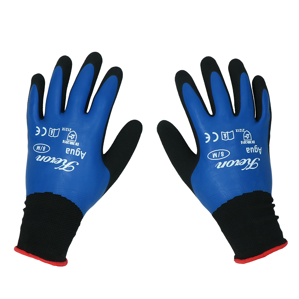 Kero Glove finely knitted nylon gloves Aqua 8 (M) Hygiene cleaning Epidemic protection Personal hygiene
