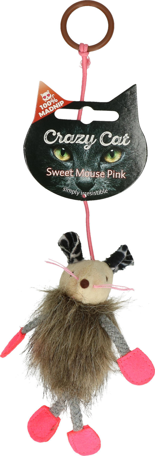 Crazy Cat Sweet Mouse with Pink Cat Root Cat Toy