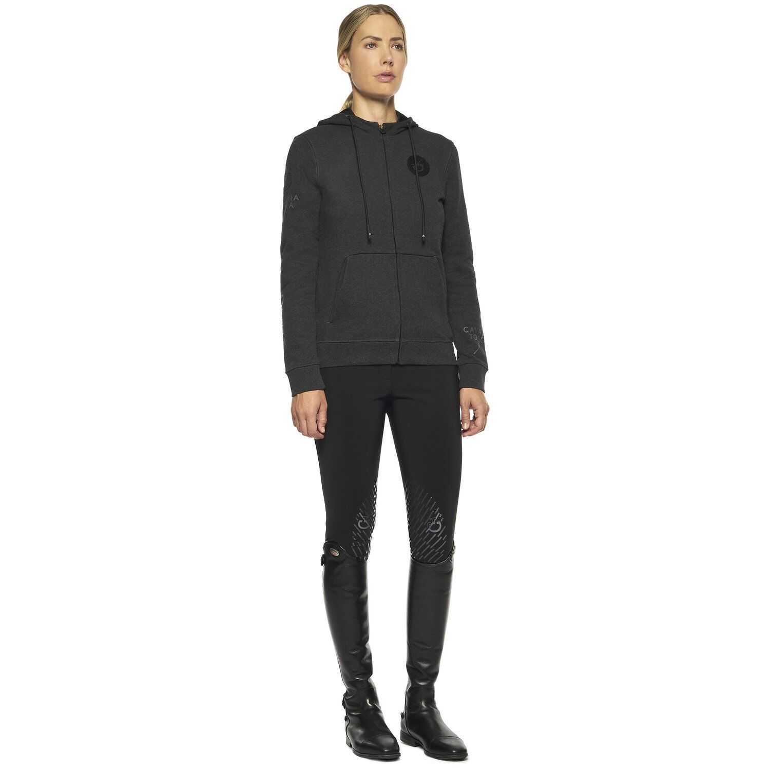 Women  rider sweatshirt  zip  CT multilogo