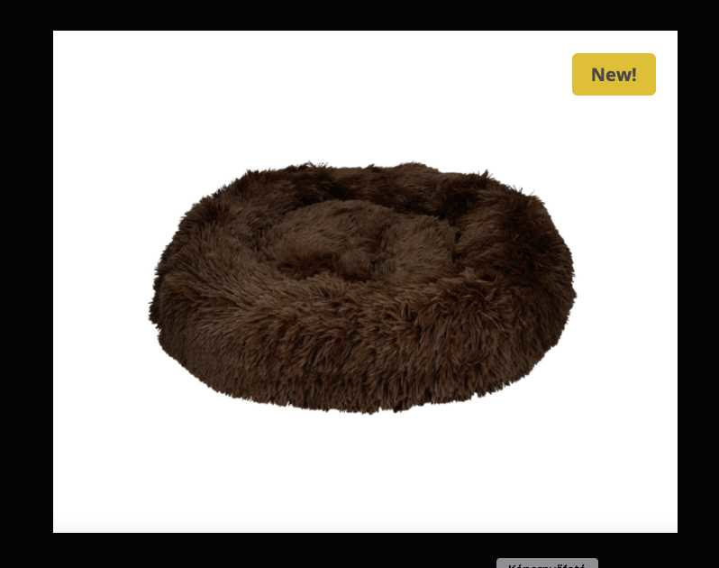 Plush dog bed 100cm