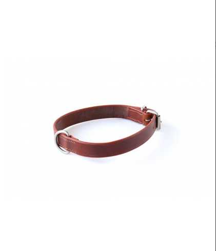 013025 Dog collar without lining 60cm black leather special collars