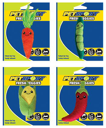 Fresh vegetables carrot plush cat toy