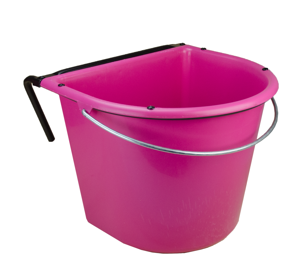 15 l feeding trough with hook handle pink barn livestock feeding drinking technology feeding bowls