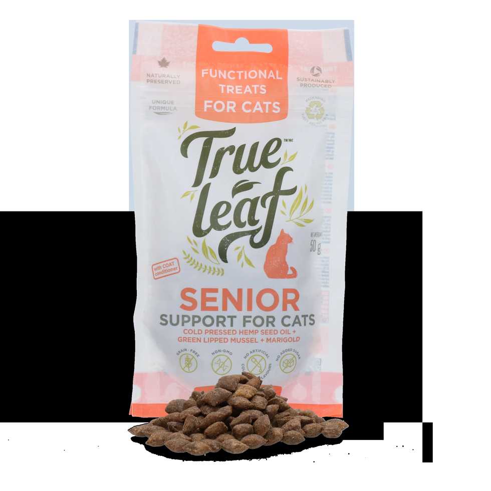 Real hemp treats for older cats, a health food for cats
