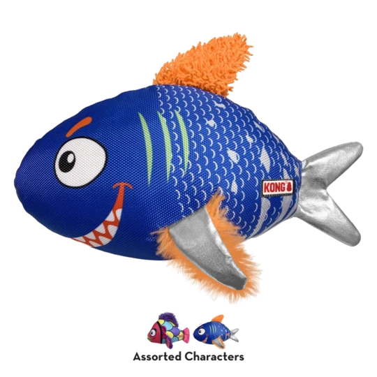 Reefz colourful fish S dog toy