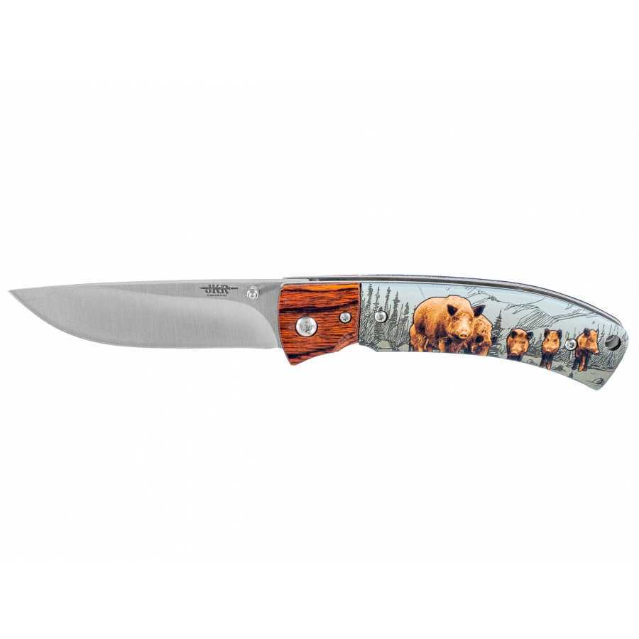 JKR655 knife with boar motif