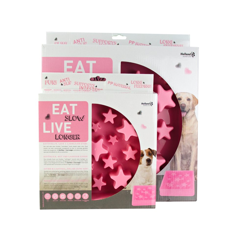 Star shaped feeding bowl for dogs