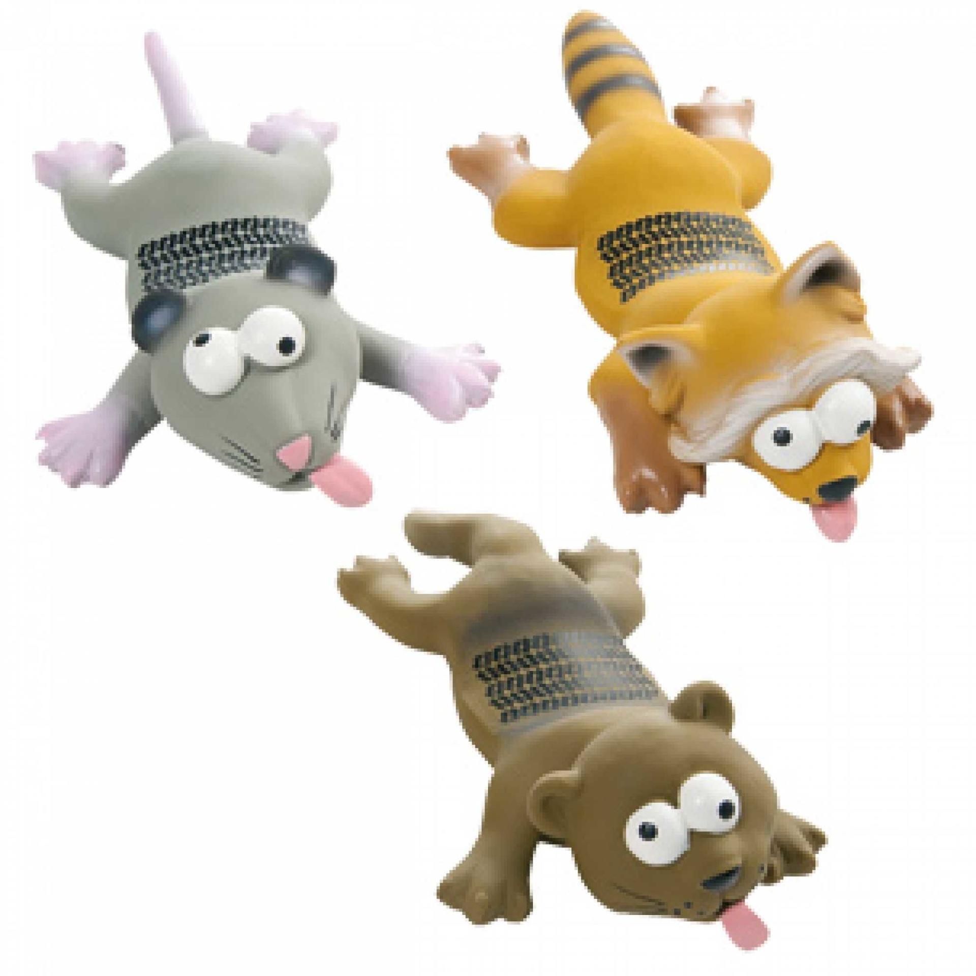 Dog toy latex knocked over animal figurine 25 cm chew toy