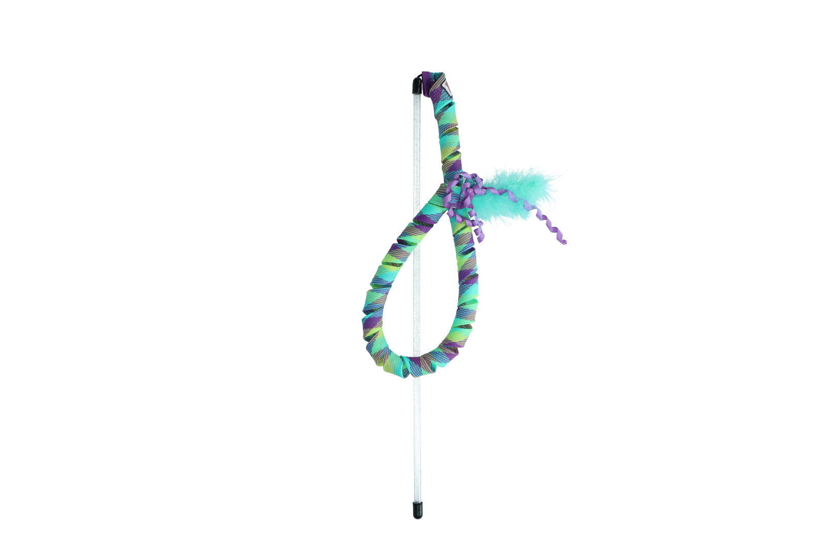 Cat Teaser Curlz feathered rope cat toy
