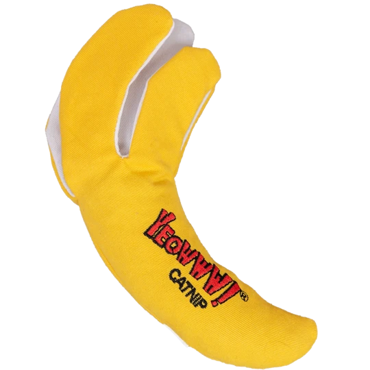 Chicata peeled banana with catnip cat toy