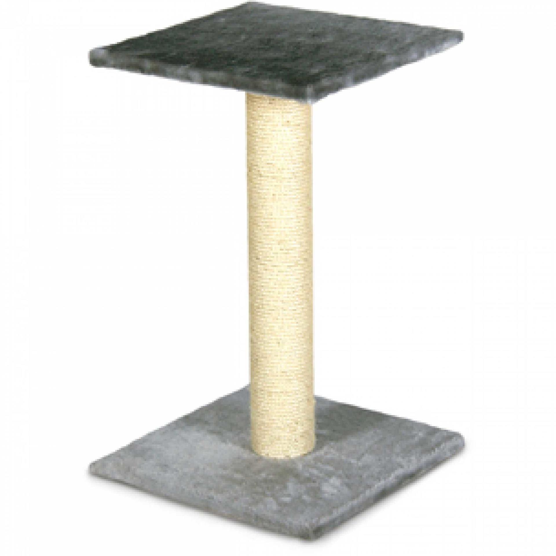 Scratch wood with lid grey 29x29x39 cm cat beds furniture