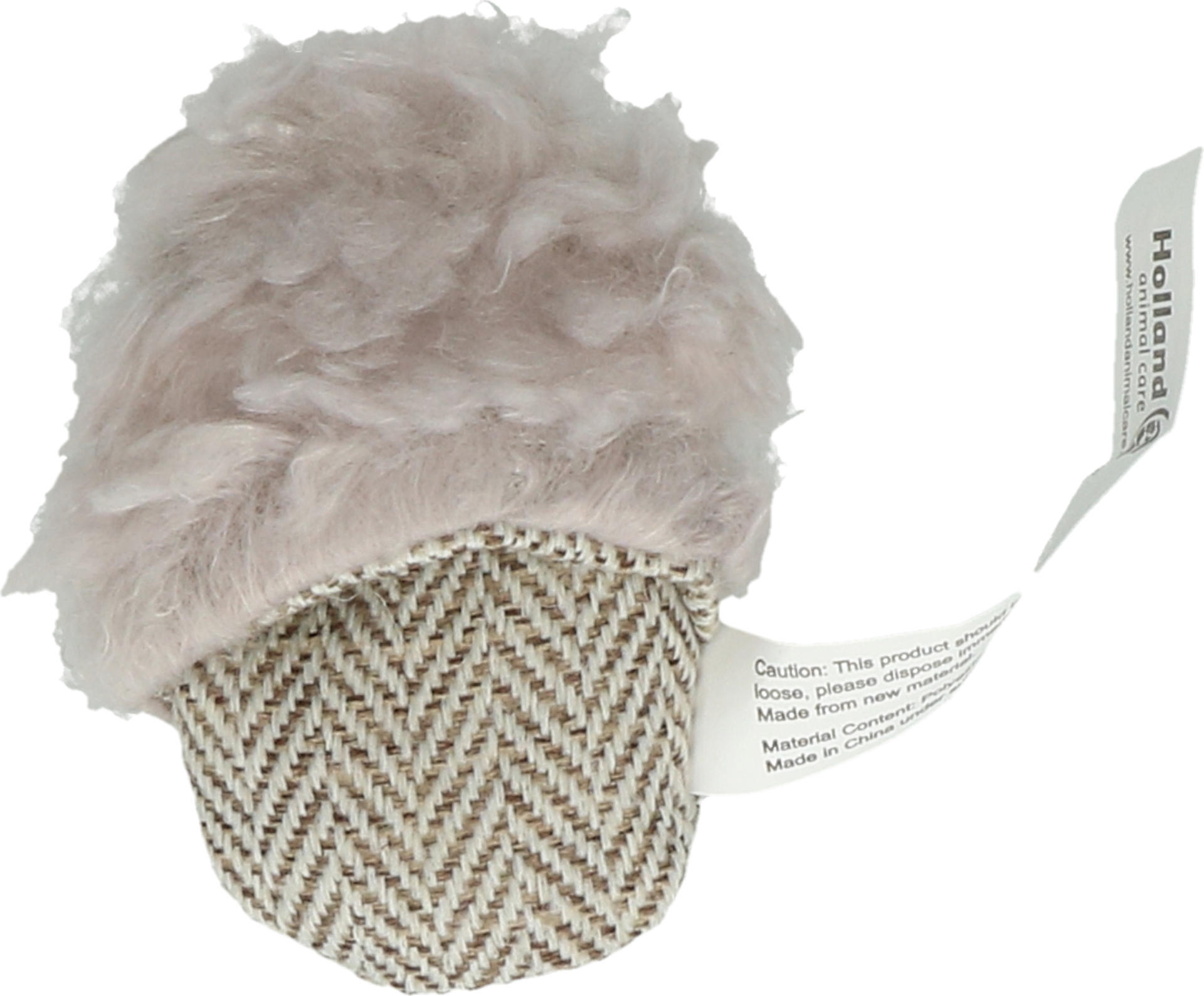 Wool luxury slippers grey cat toy