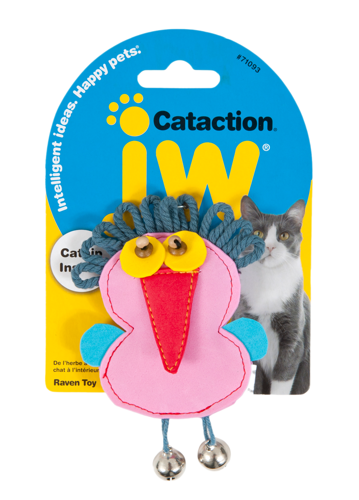 Cataction Raven Toy plush cat toy