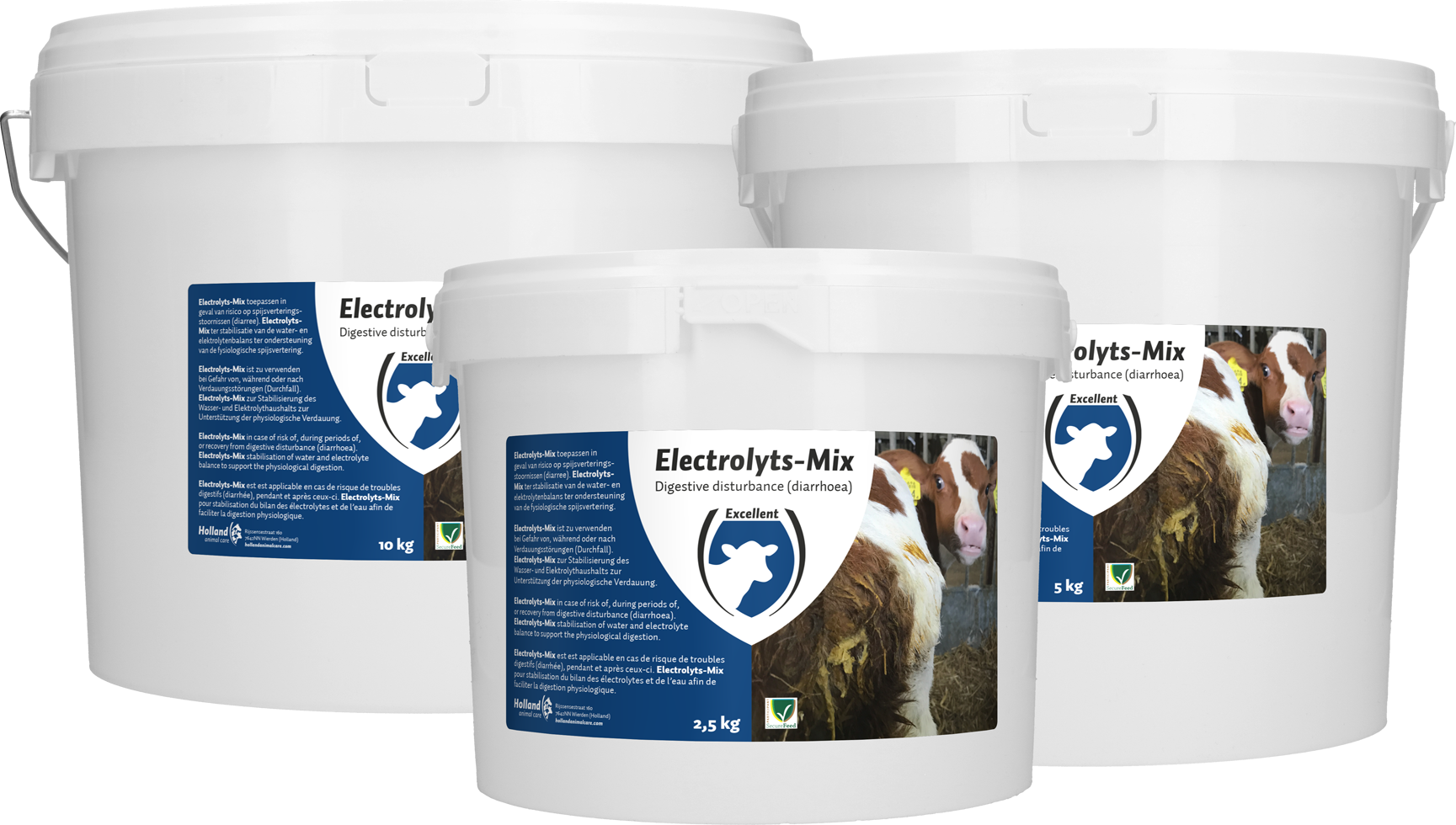 Electrolyte mixture for diarrhoea, cattle, horse