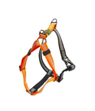 Orange dog harness L