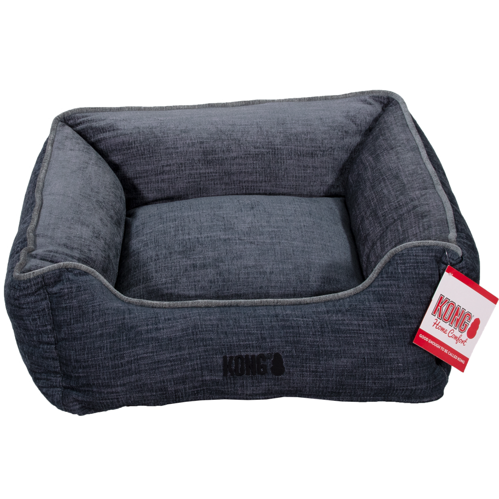 Dog bed light grey small with light edge