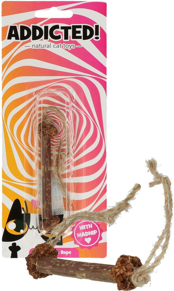 Stick with rope, cat toy