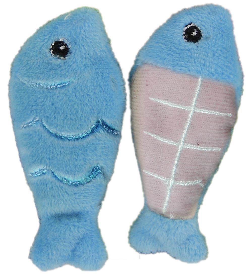 Cat root stuffed in fish 3 colours cat toy