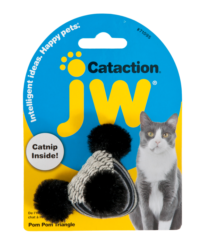 Cataction Pom Pom triangle cat toy