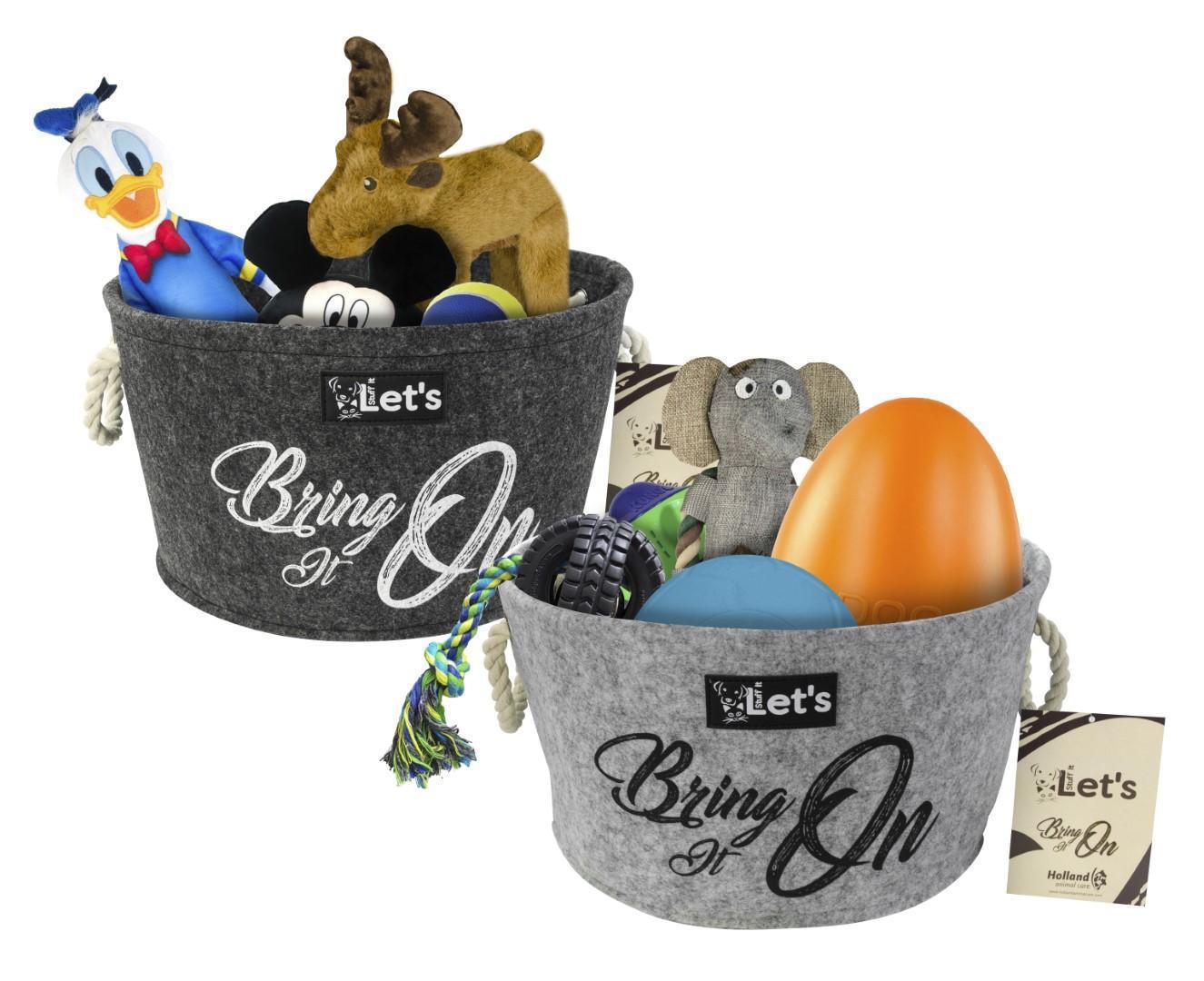 Fill your Grijs cat toy collector basket