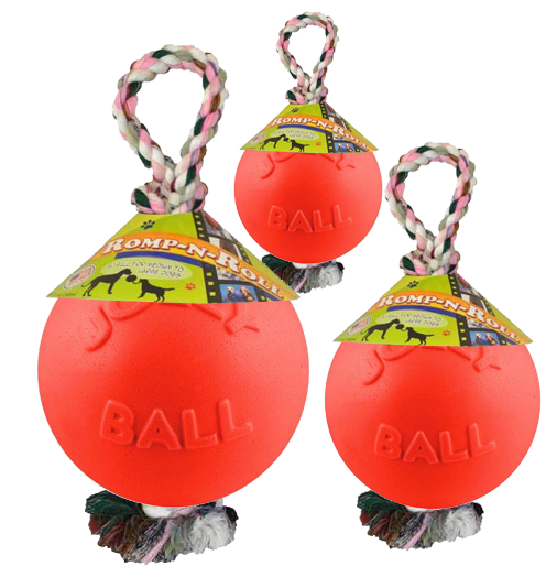 Romp-n-Roll ball 10 cm orange vanilla scented dog toy
