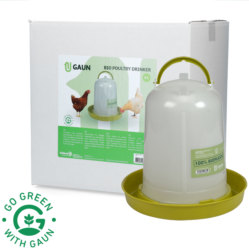 Poultry drinker 5 l Bio green lemon