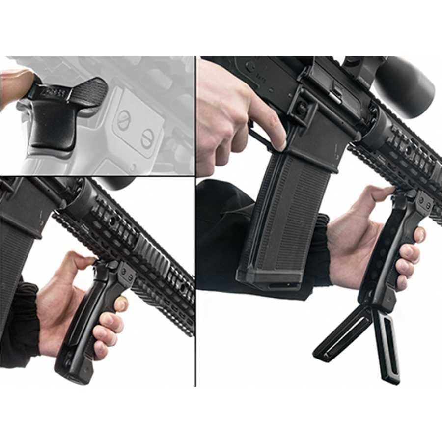 Bipod D-Grip Ambi folding D-handle