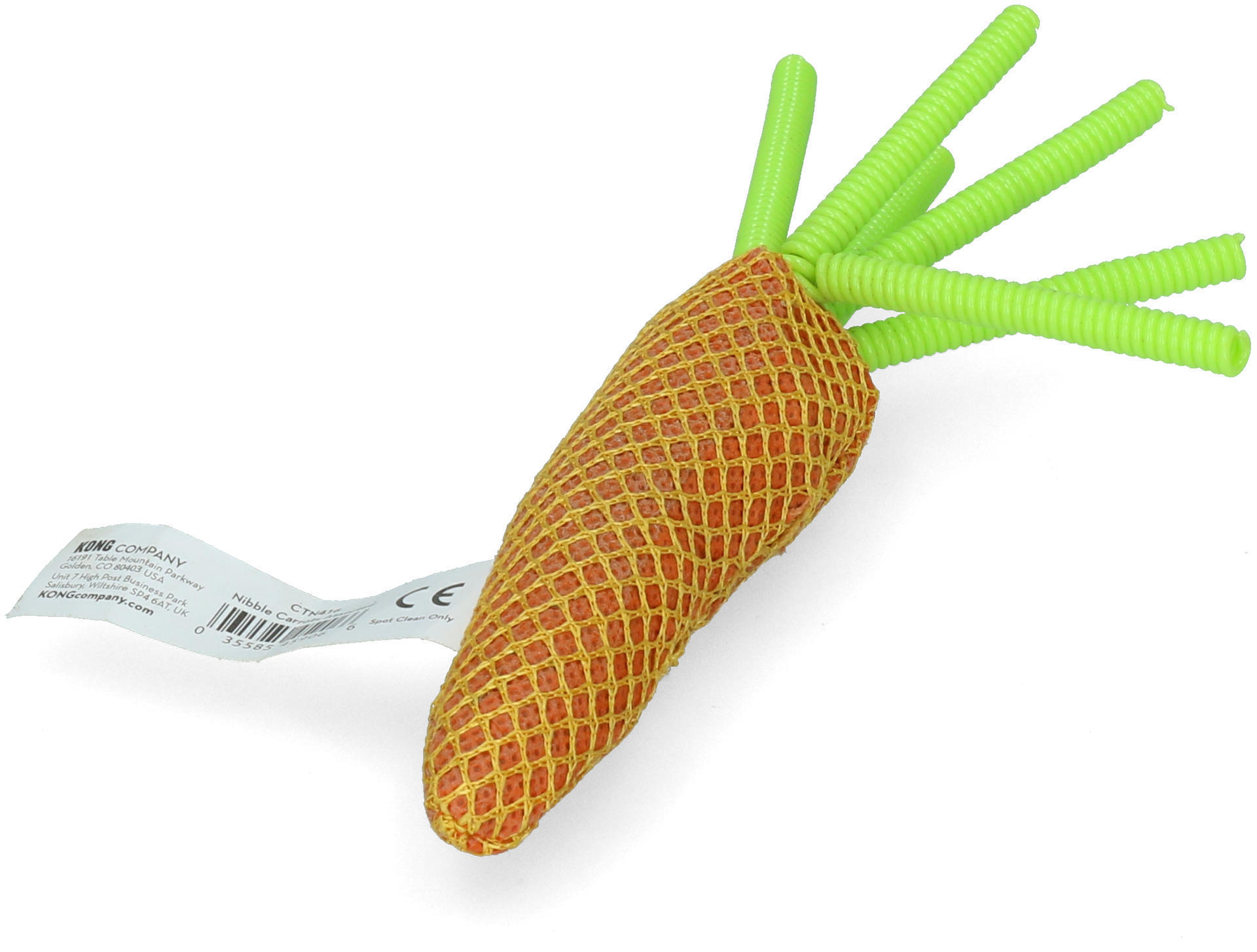 Nibble carrot cat toy stuffed with carrots