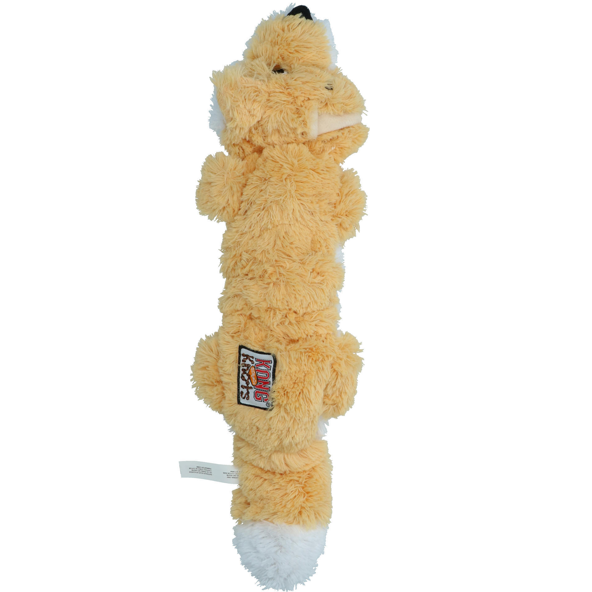Scrunch fox beeper toy with rope inside M L dog toy