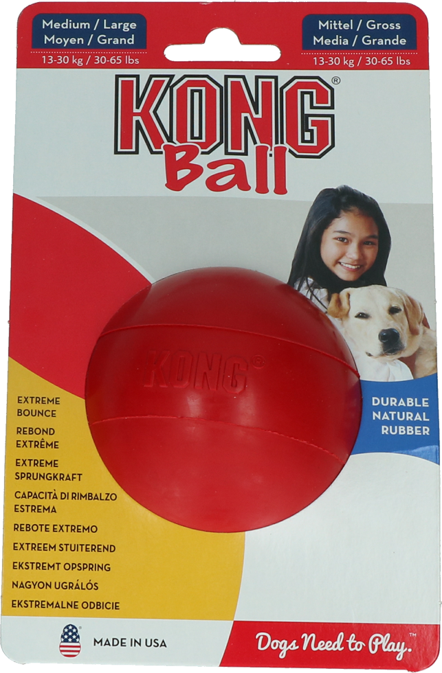 Large dog ball with hole