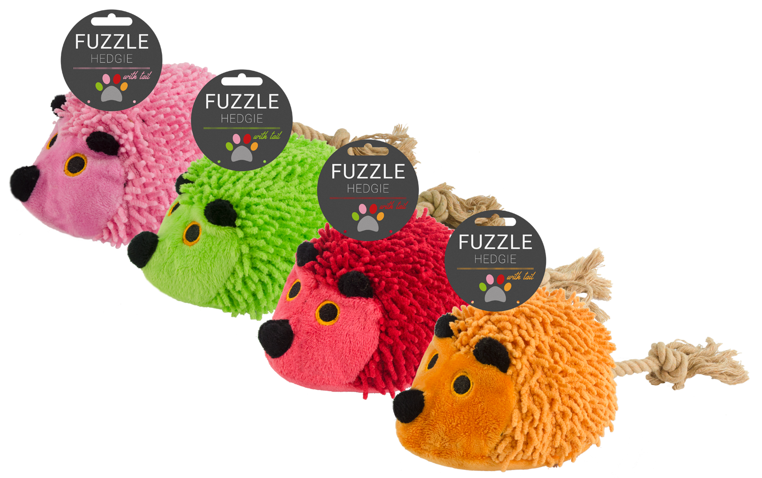 Plush pink piggy dog toy