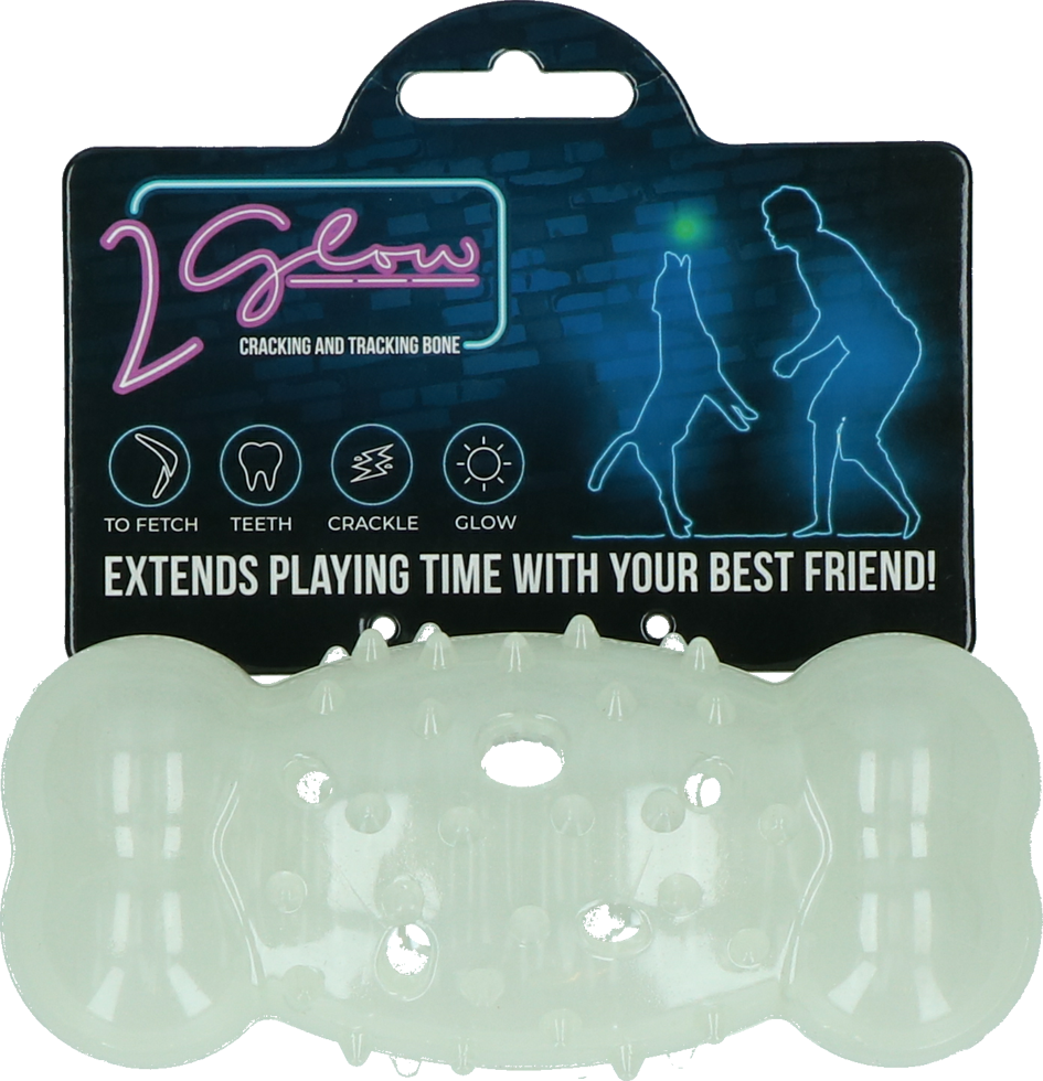 Light up tracking bone dog toy chew toy