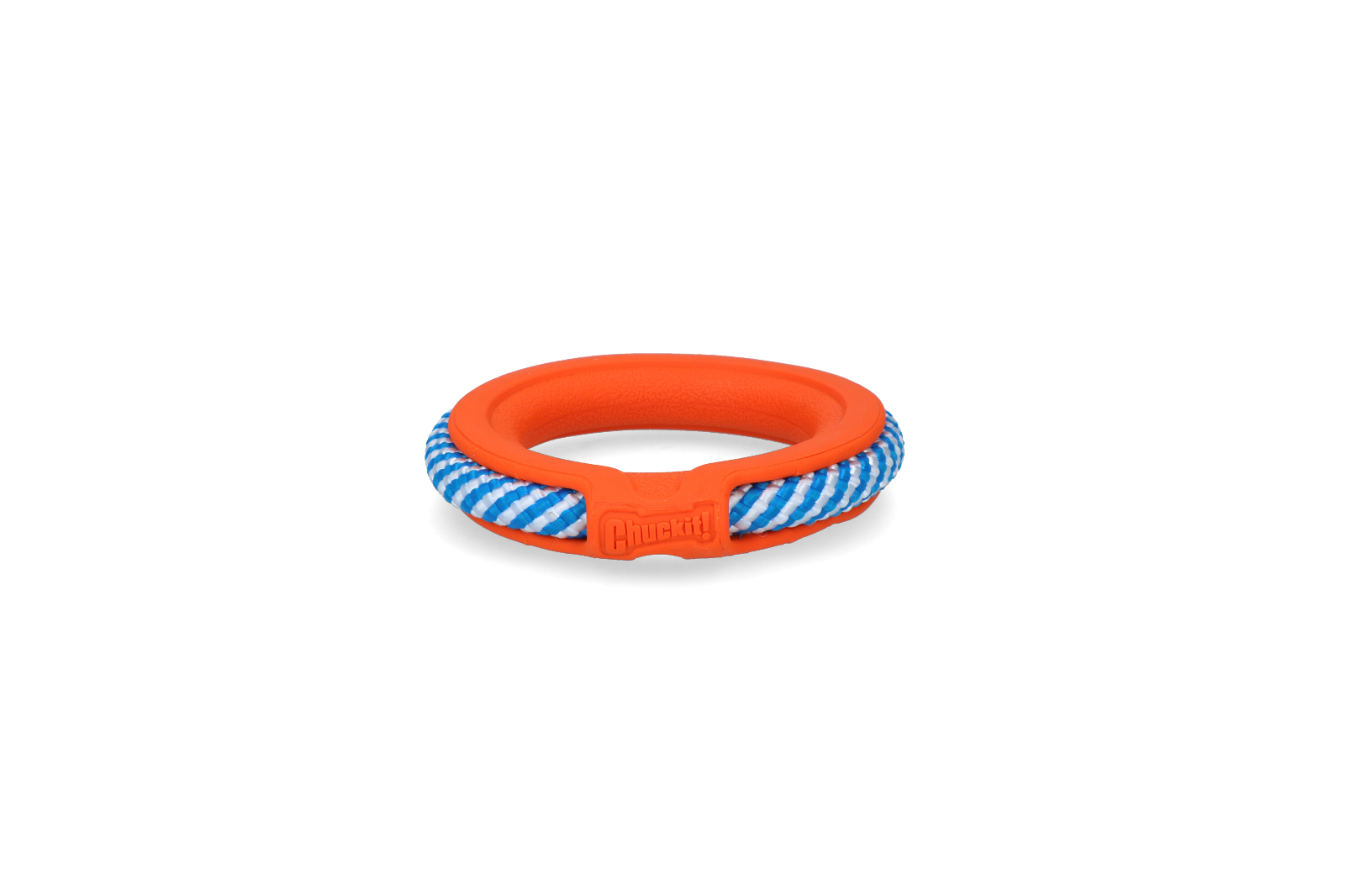 Rubber toy with rope dog toy