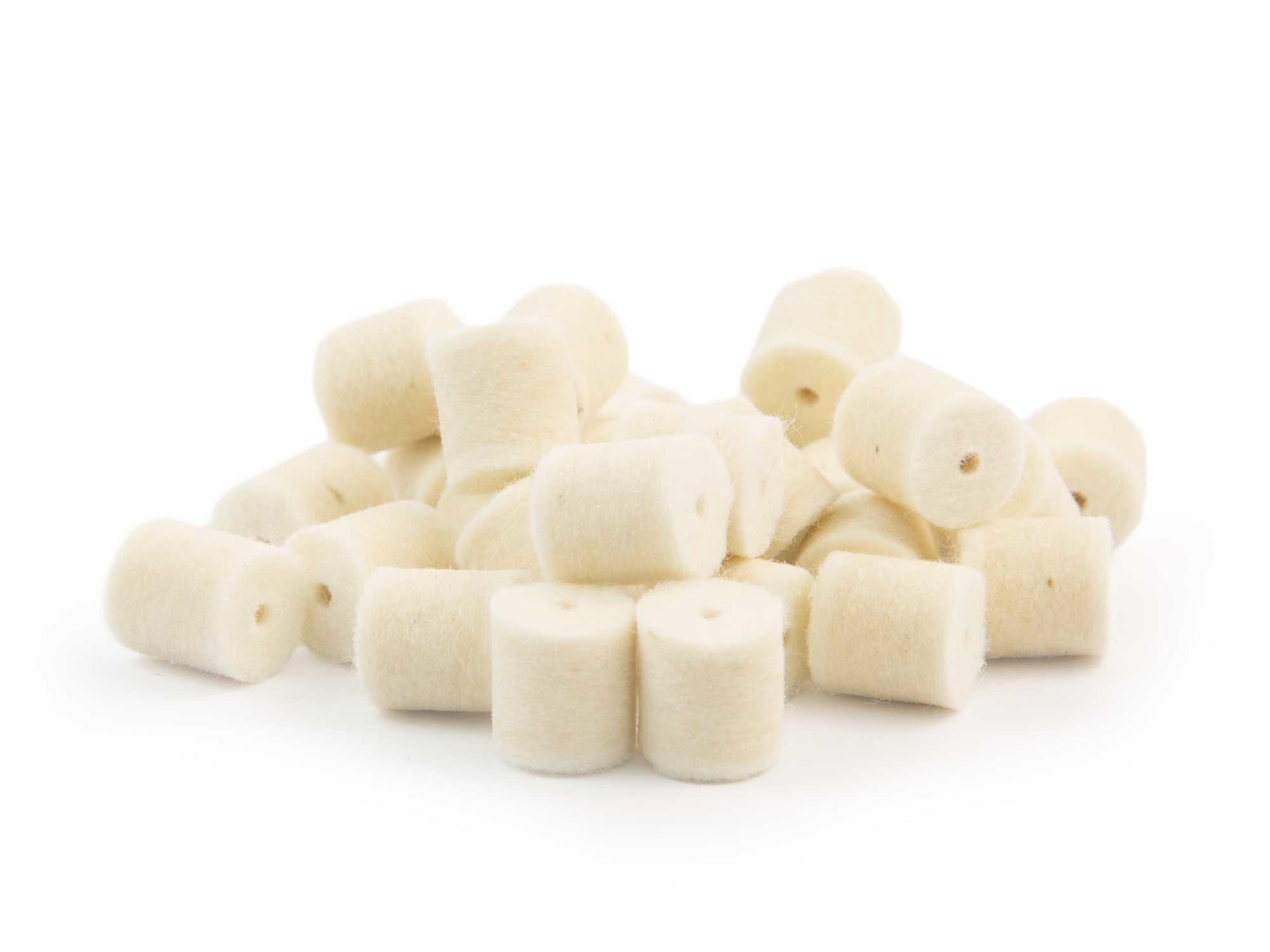 Felt rollers 100 pcs for 7,62-8 mm pipe diameter