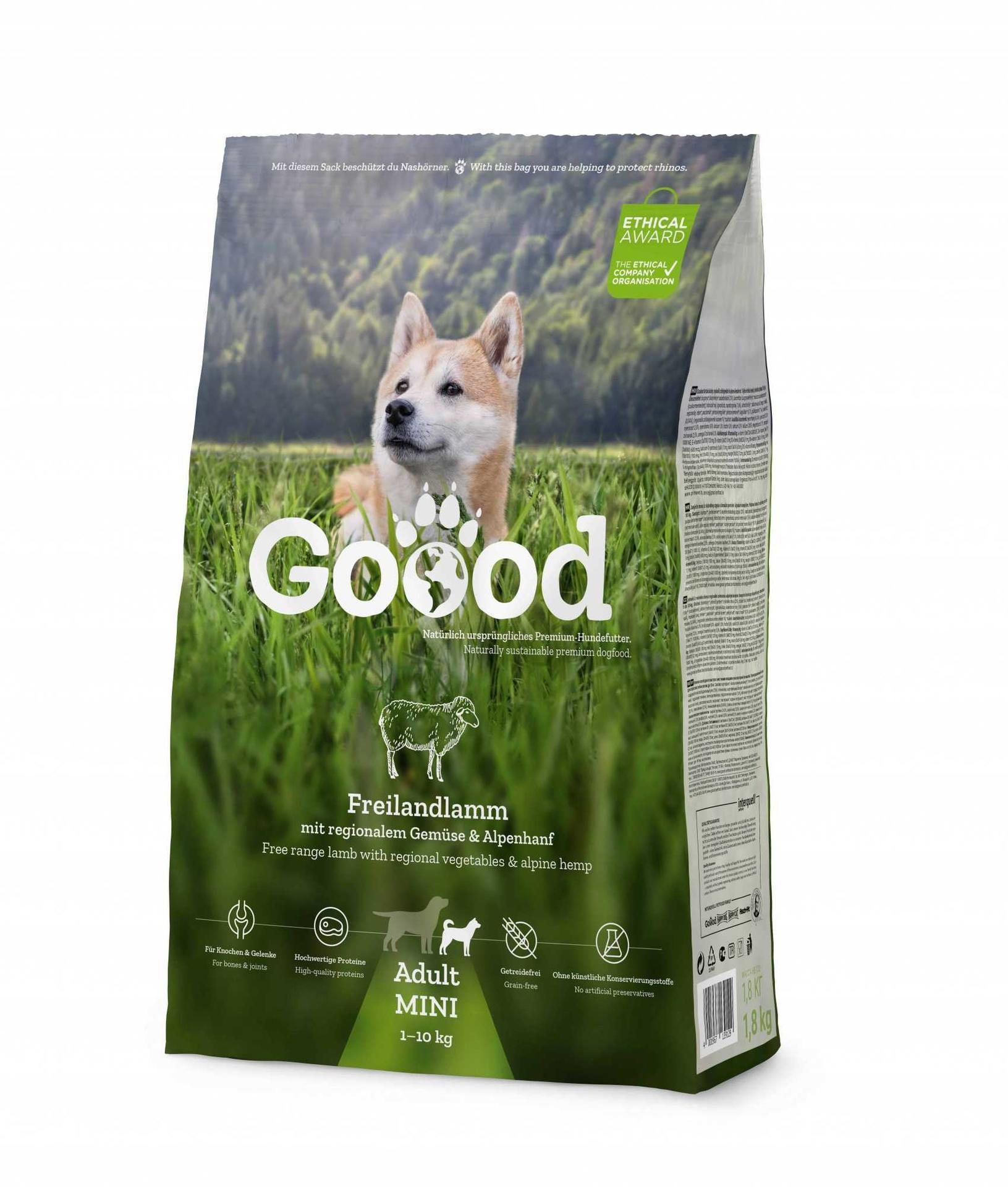 mini 1,8 kg dry dog food