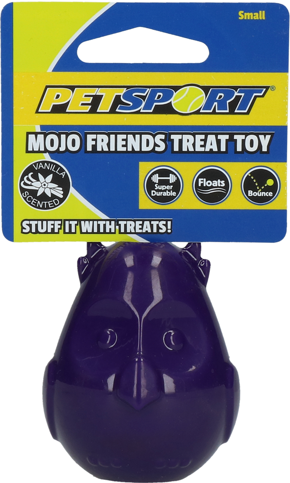 The Mojo Friends Owl Rechargeable Rubber Toy Small Dog Toy