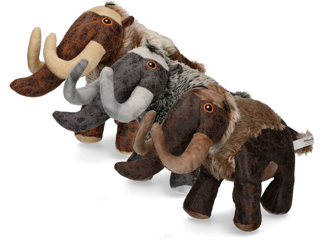 Mammoth soft material brown dog toy