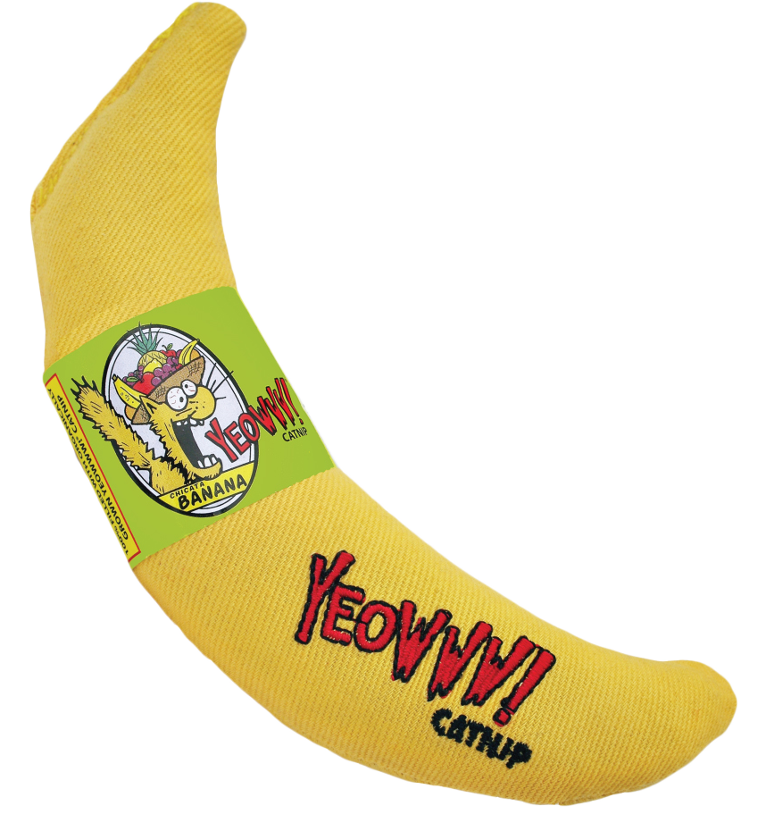 Chicata banana cat toy filled with catnip