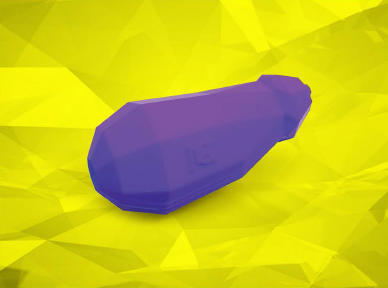 Eggplant shaped chew toy dog toy