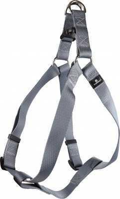 Dog harness ziggi grey 2,5x60-90 cm Basic tie-brake strap