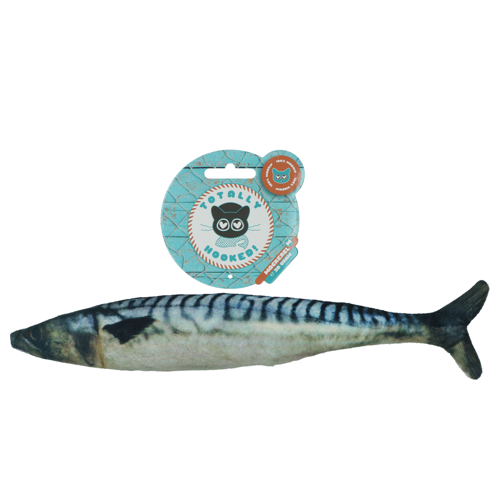 Fully hooked mackerel M 30 cm cat toy